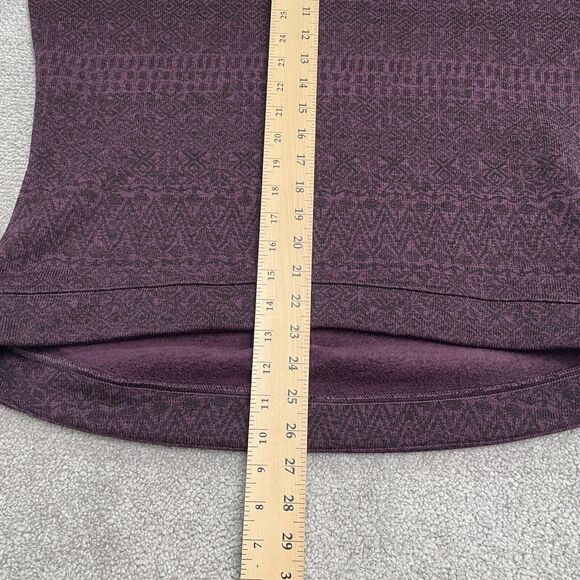 Columbia Pullover Sweater Season Women Medium Purple Geometric Turtleneck Casual - Picture 7 of 11